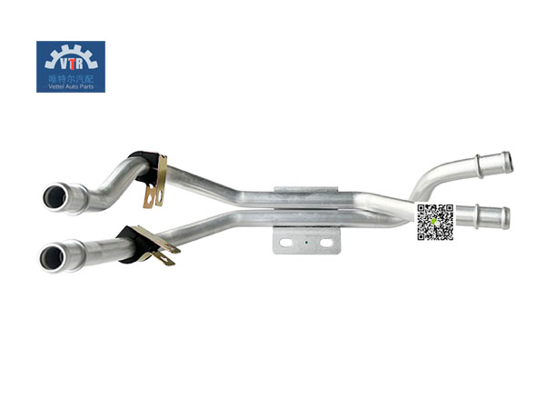 DZ16251846112  空調(diào)暖風(fēng)進(jìn)水硬管總成（二）  Air conditioning Warm Air Inlet Hard Pipe Assembly (2)  SHACMAN  X6000  Truck heating mechanism parts